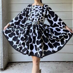 Handmade Bandana Dress SKU 10275 Cow Patterned